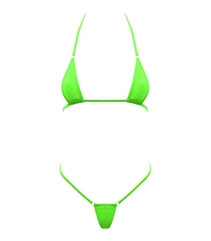 Love In Leather Spandex Fabric Womens Micro Bikini Ultra Minimal Coverage - Bras and Bra Sets