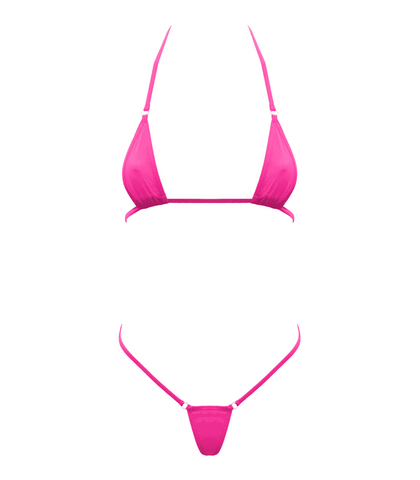 Love In Leather Spandex Fabric Womens Micro Bikini Ultra Minimal Coverage - Bras and Bra Sets