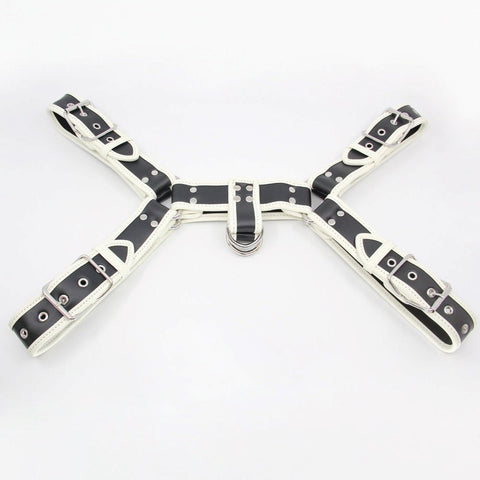 Love In Leather Glow In The Dark Bulldog Brace with Photoluminescent Technology - Cuffs And Restraints
