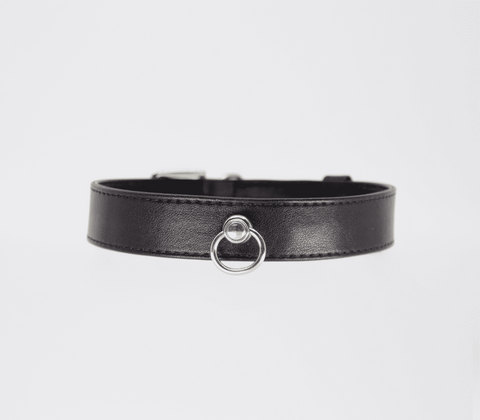 Love In Leather Tipped Bondage Collar & Lead Set Premium Padded BDSM Collar - Collars and Leads