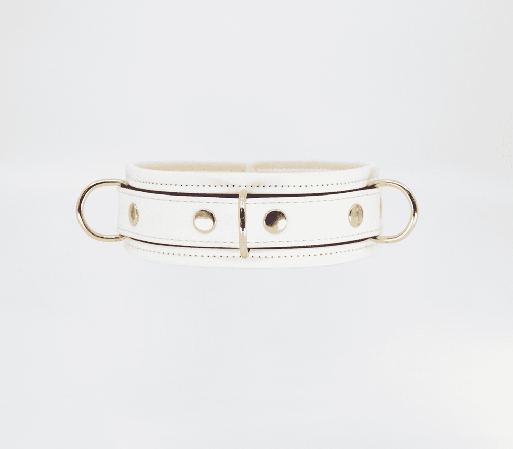 Love In Leather Glow in the Dark Collar & Lead Set with Photoluminescent Tech - - Collars and Leads