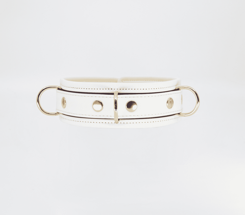 Love In Leather Glow in the Dark Collar & Lead Set with Photoluminescent Tech - Collars and Leads