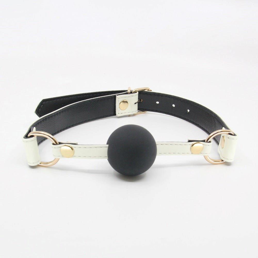 Love In Leather Glow in the Dark Gag With Ball - - Bondage Gags and Bits