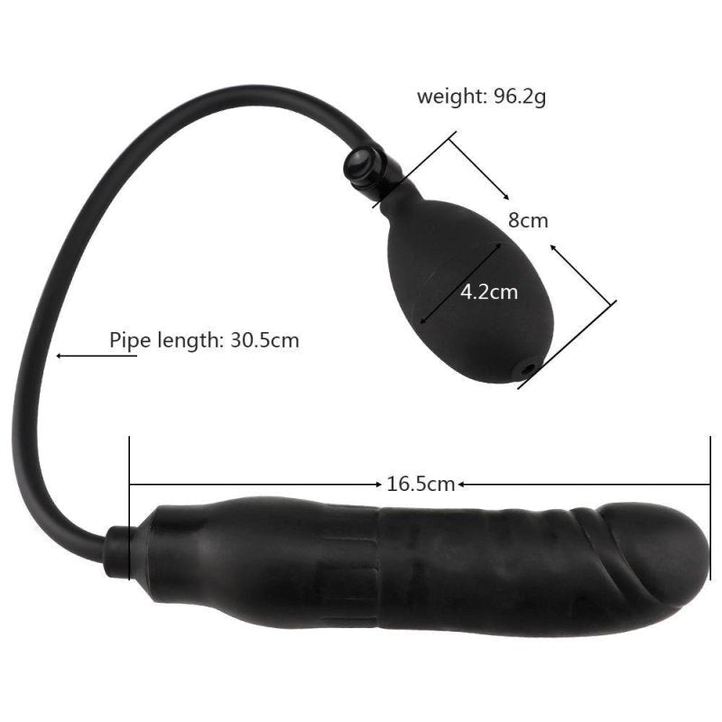 BDStyle Inflatable Lifelike Realistic Dildo with Customizable Size Control - Inflatable Dildos and Vibrators