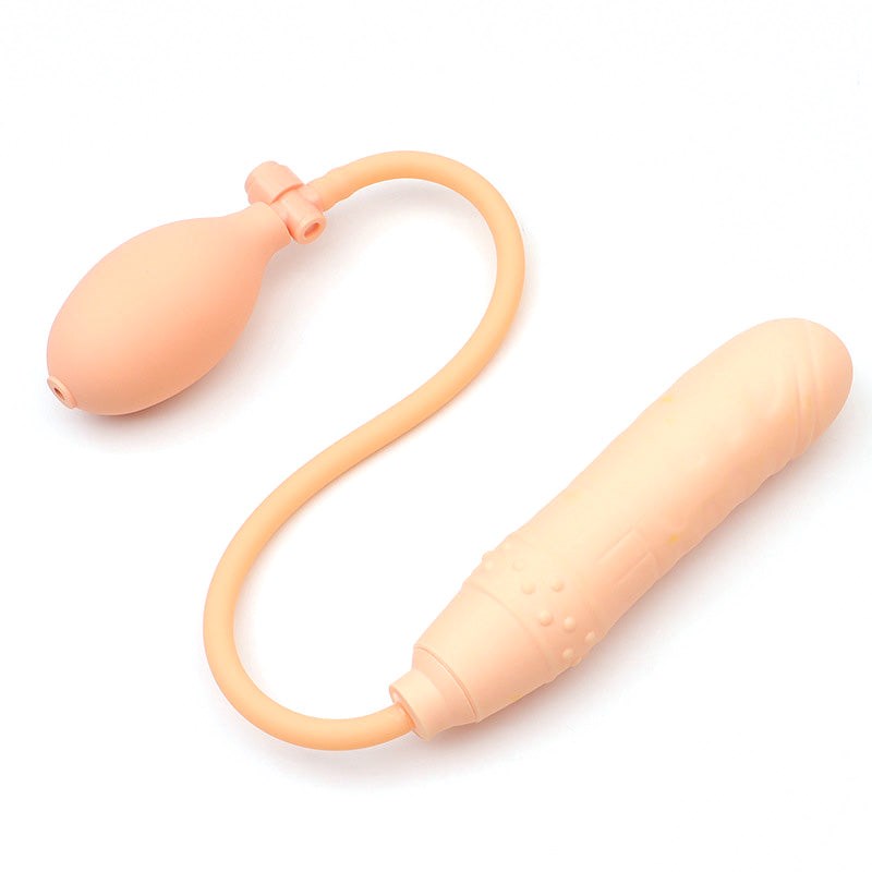 BDStyle Inflatable Lifelike Realistic Dildo with Customizable Size Control - Inflatable Dildos and Vibrators
