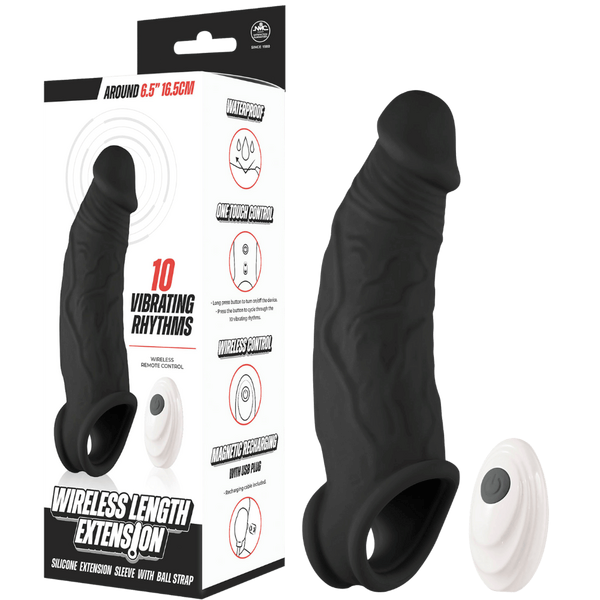 NANMA Corporation Excellent Power Wireless Length Penis Extension and Vibrator - - Penis Sleeves and Extenders
