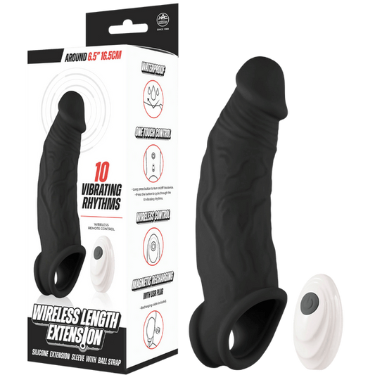 NANMA Corporation Excellent Power Wireless Length Penis Extension and Vibrator - - Penis Sleeves and Extenders