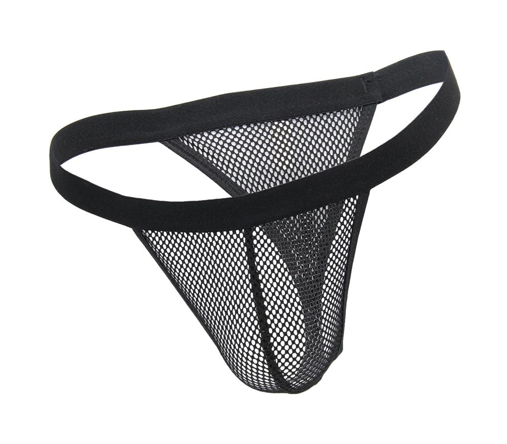 Love In Leather Mens Mesh G String Briefs Breathable Mesh Design - - Jocks and G-Strings