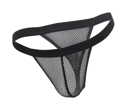 Love In Leather Mens Mesh G String Briefs Breathable Mesh Design - Jocks and G-Strings