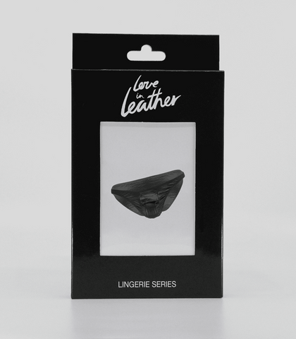 Love In Leather Mens Wet Look Front Pocket Underwear Premium Finish - His Fetish