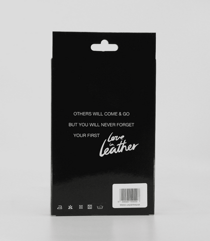 Love In Leather Mens Wet Look Front Pocket Underwear Premium Finish - His Fetish