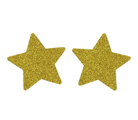 Love In Leather Glitter Star Womens Nipple Covers Brilliant Glitter - Breast and Nipple Toys