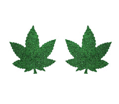 Love In Leather Maple Leaf Womens Nipple Pasties - Default Title - Breast and Nipple Toys