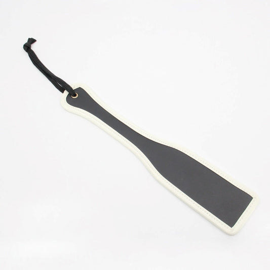 Love In Leather Black & Glow In The Dark BDSM Paddle with Photoluminescent Edge - Default Title - Paddles And Slappers