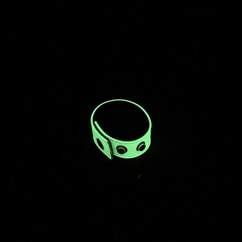 Love In Leather Quick Release Mens Cock Strap with Glow Technology - Cock Rings