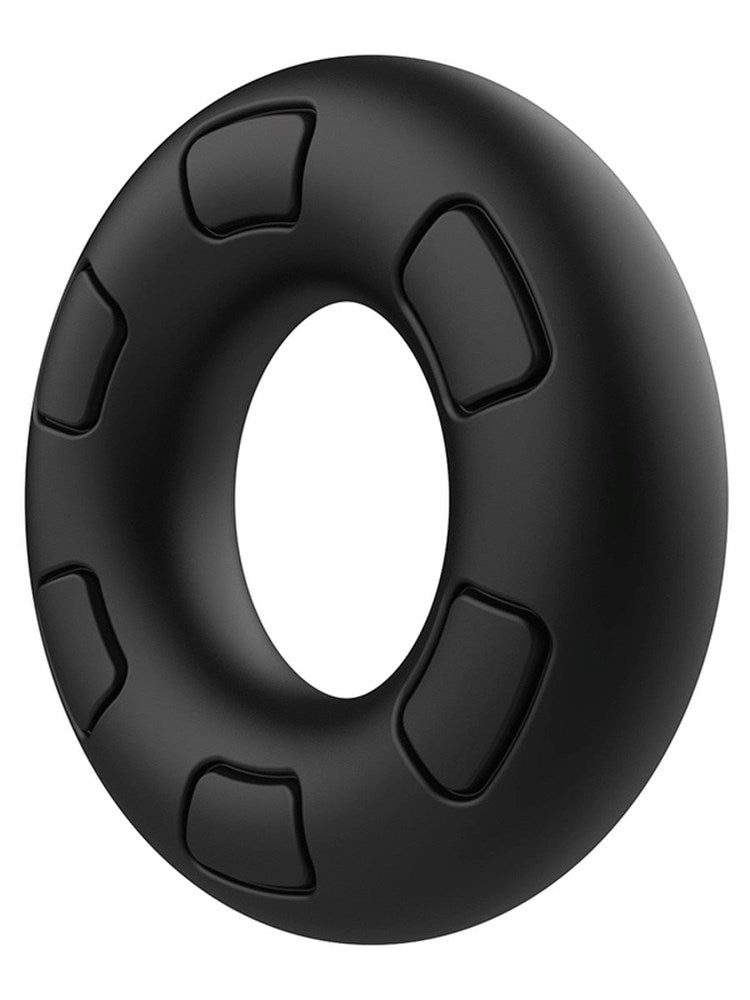 Playful Nero Liquid Silicone Thick Male C-Ring - - Stretchy Cock Rings