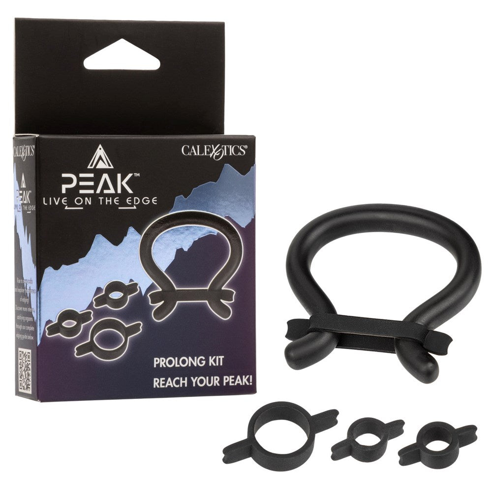 California Exotics Peak Prolong Cock Band Kit with Adjustable Enhancement - - Cock Ring Sets
