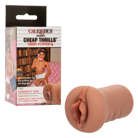 California Exotics Cheap Thrills Cherry Poppers Sorority Girl Stroker TPR Skin - Masturbators and Strokers