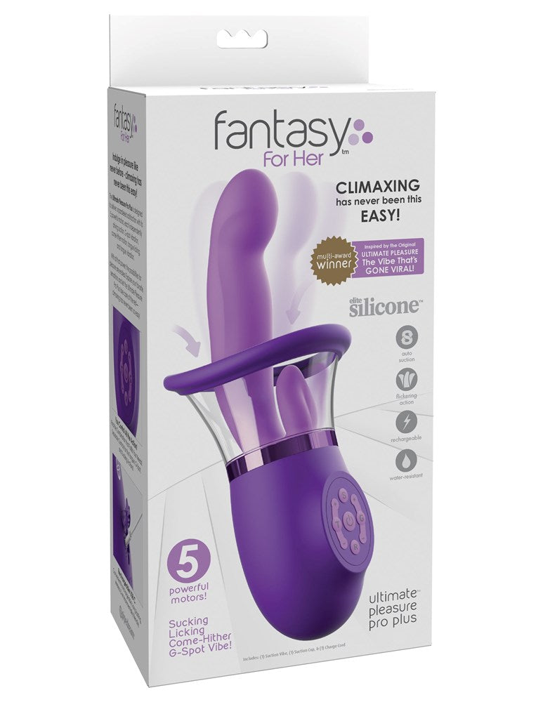 Pipedream Products Fantasy for Her Ultimate Pleasure Pro Plus Rabbit Vibrator - Rabbit Vibrators