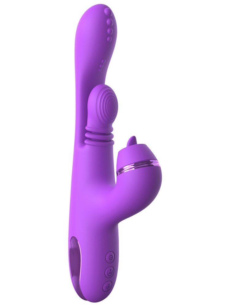 Pipedream Products Fantasy for Her IntiMotion Pulse Pro Rabbit Massager - Purple - Rabbit Vibrators