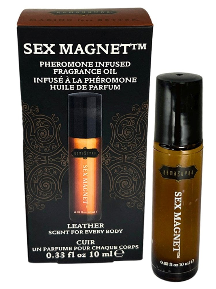 Kama Sutra LEATHER Sex Magnet Pheromone Roll On Dark Seductive Fragrance - Default Title - Sex Pheromones and Perfumes