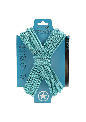 OUCH! Silky Smooth Nylon Bondage Rope 10m Professional Grade Restraint - Cuffs And Restraints