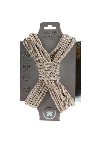 OUCH! Silky Smooth Nylon Bondage Rope 10m Professional Grade Restraint - Cuffs And Restraints