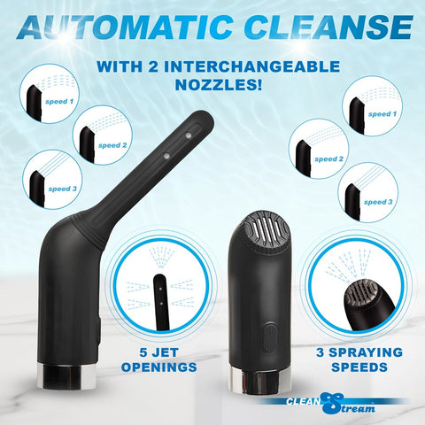 XR Brands CleanStream Automatic Rechargeable Enema Set with Dual Nozzles - Enemas and Douches