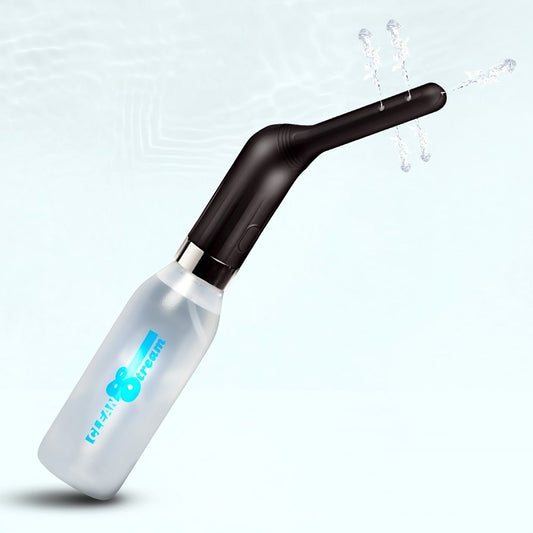 XR Brands CleanStream Automatic Rechargeable Enema Set with Dual Nozzles - Clear - Enemas and Douches