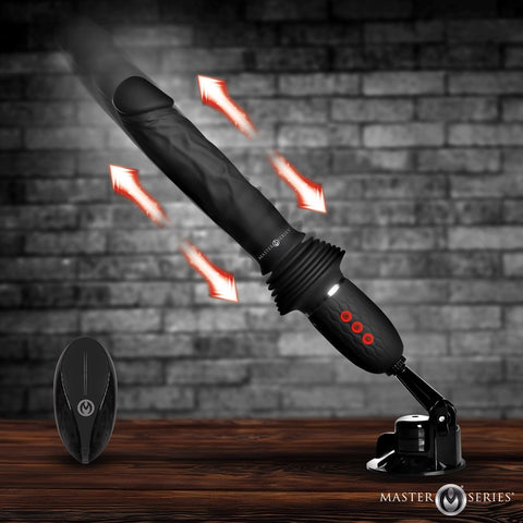 XR Brands Ultimate Power Pounder Vibrating Dildo with Thrusting Action - Vibrating Dildos