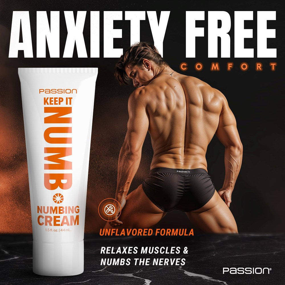 XR Brands Passion Keep It Numb Numbing Cream 44 ml Fast Acting Anal Comfort - - Lubricants and Lotions