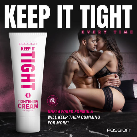 XR Brands Passion Keep It Tight Womens Adult Cream 44ml Vaginal Tightening - Lubricants and Lotions