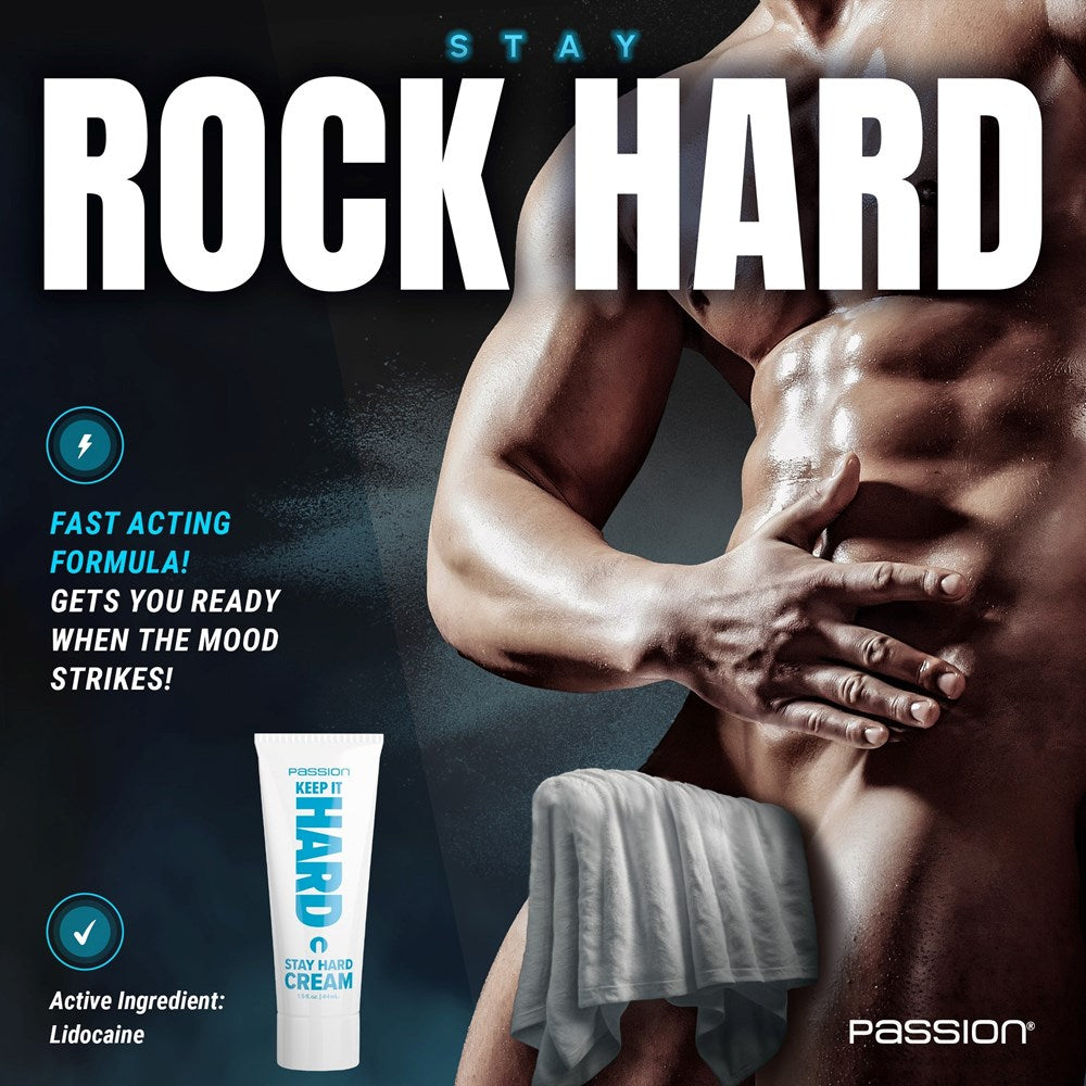 XR Brands Passion Keep It Hard Cream 44 ml Desensitizing Performance - - Lubricants and Lotions
