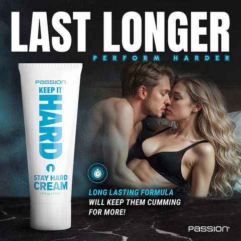 XR Brands Passion Keep It Hard Cream 44 ml Desensitizing Performance - Lubricants and Lotions