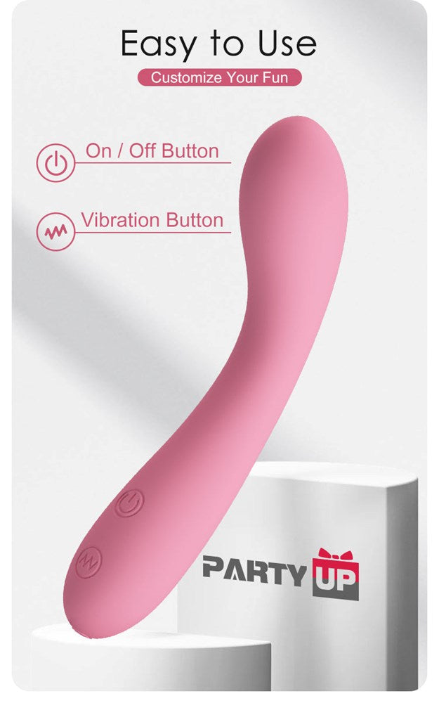 Party Up JOHN Flexible Rechargeable G Spot Vibrator with 30 Functions - G-Spot Vibrators