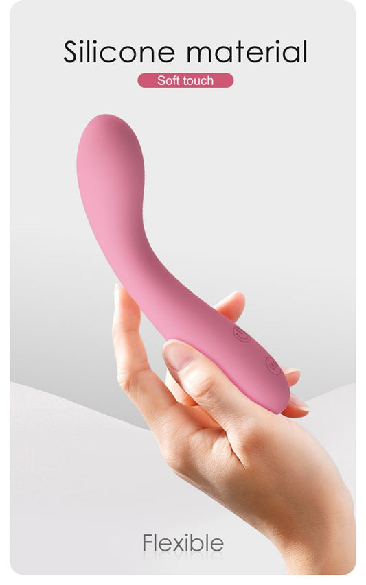 Party Up JOHN Flexible Rechargeable G Spot Vibrator with 30 Functions - Pink - G-Spot Vibrators