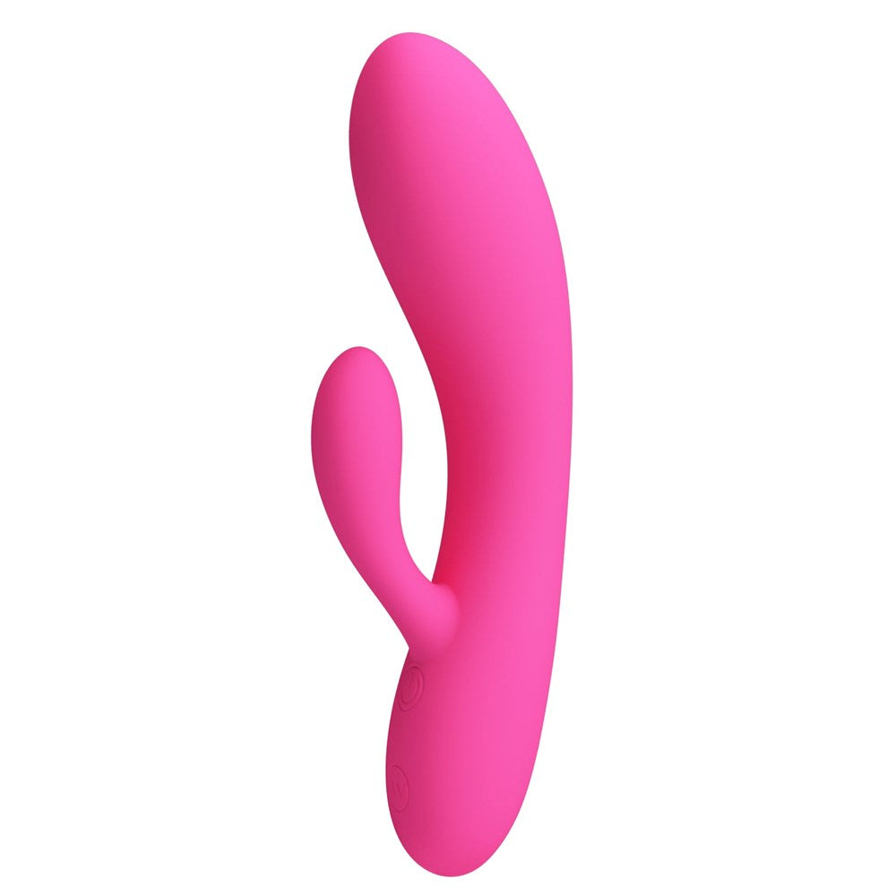 Party Up CLARE Flexible Rechargeable Rabbit Vibrator Dual Stimulation - Pink - Rabbit Vibrators