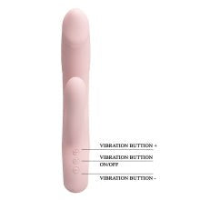 Party Up DAVE USB Rechargeable Rabbit Vibrator with Lunging Action - Rabbit Vibrators