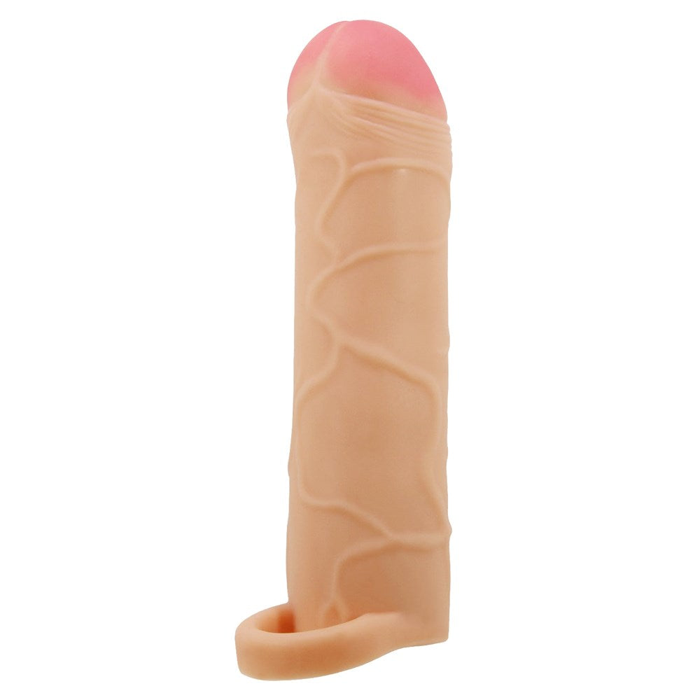 Party Up OWEN 1 Inch Extender Sleeve with Ball Strap and Texture Enhancement - - Penis Sleeves and Extenders