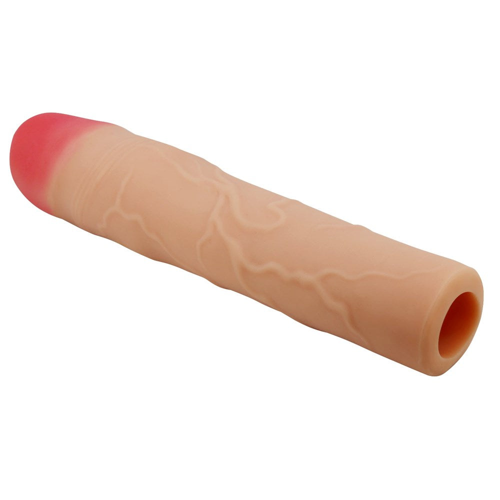 Party Up PHILIP 3 Inch Penis Extender Sleeve with Realistic Details - - Penis Sleeves and Extenders