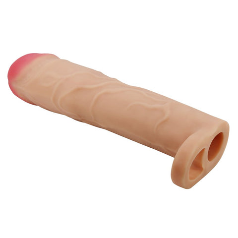 Party Up RICHARD 3 Inch Penis Sleeve with Ball Strap for Size Enhancement - Penis Sleeves and Extenders