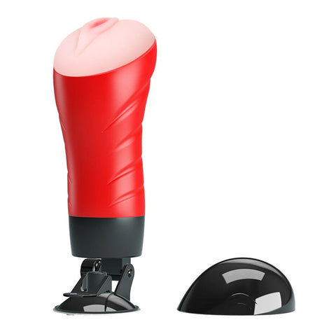Baile CRAZY BULL DELIA Suction Base Vibrating Vagina Stroker 12 Modes - Masturbators and Strokers