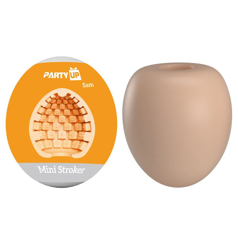 Party Up SAM Realistic Mini Male Strokers with Ribbed Internal Texture - Masturbators and Strokers