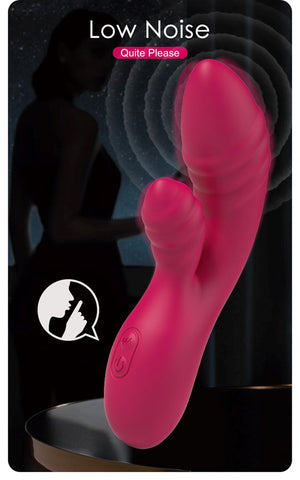 Party Up DALIDA USB Rechargeable Rabbit Vibrator with Dual Stimulation - Rabbit Vibrators