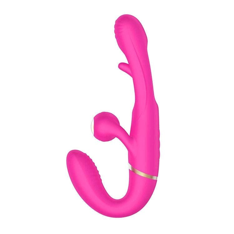 Adam & Eve Orgaz Ohh Matic Strapless Strap On with Remote Four Motors - Strap On Sextoys
