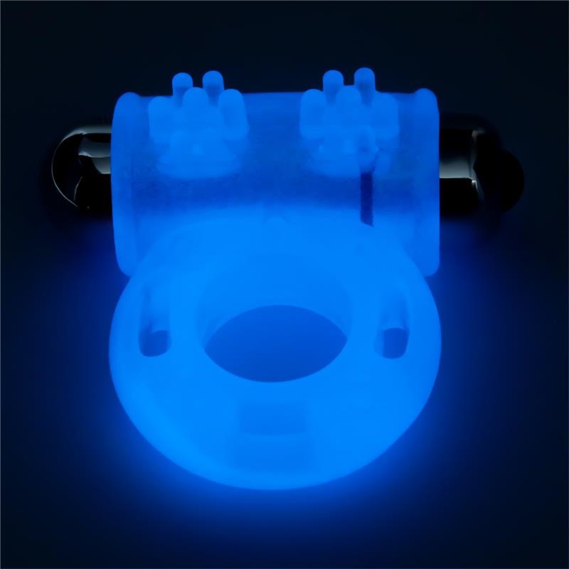 Lovetoy Lumino Play Male Vibrating Penis Ring Glow in Dark Technology - - Vibrating Cock Rings
