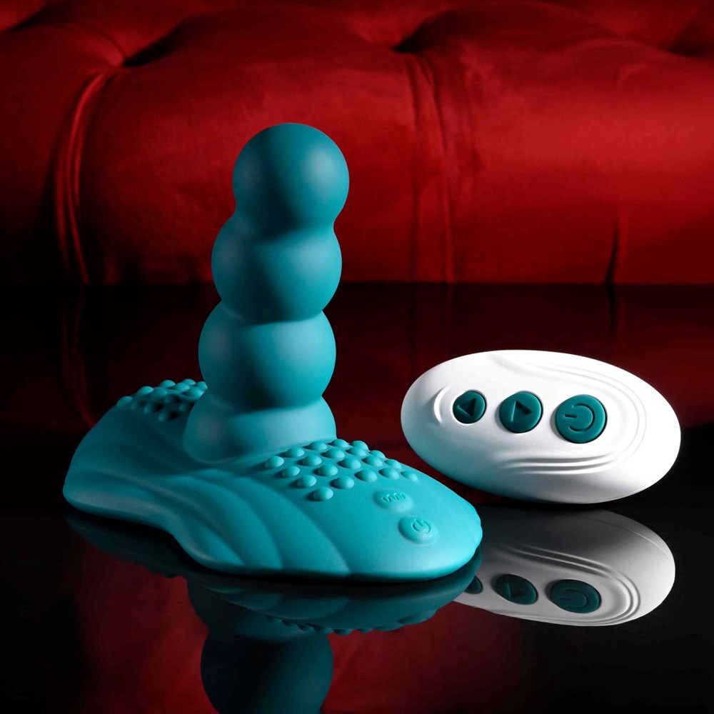 Playboy Pleasure HAVE A SEAT Rideable G-Spot Vibrator - Green - Remote Control Vibrators