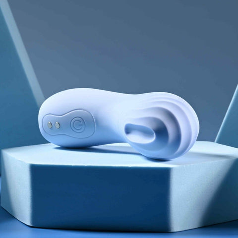 Evolved Selopa GOOD POINT Hollow Vibrating Finger Stimulator with Cut Out Tip - Finger and Tongue Vibrators