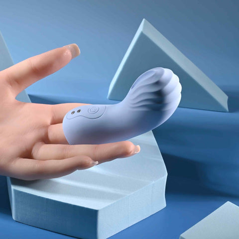 Evolved Selopa GOOD POINT Hollow Vibrating Finger Stimulator with Cut Out Tip - Finger and Tongue Vibrators