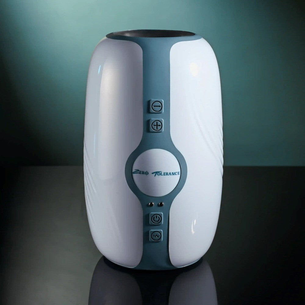 Zero Tolerance TOUCHDOWN Vibrating & Tightening Stroker - White - Masturbators and Strokers